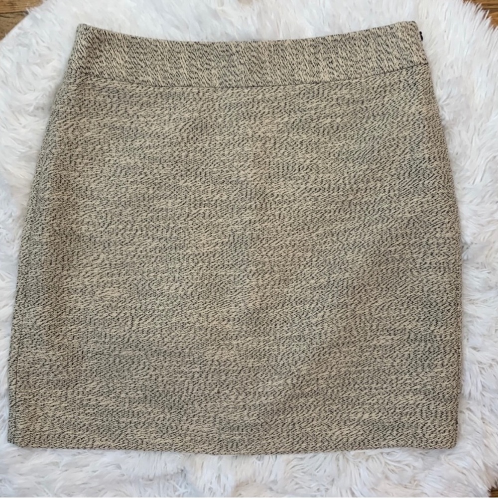 Black & Tan Tweed Ann Taylor Loft Skirt
